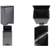 Rubbermaid Elite 45L RVS pedaalemmer, rechthoekig, vingerafdrukbestendig 2112520