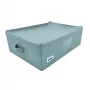ORDINETT rechthoekige opbergbox met rits 42x32x14 cm mint
