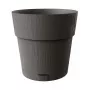 STEFANPLAST Ethica bloempot met schotel Ø40x39cm grijs