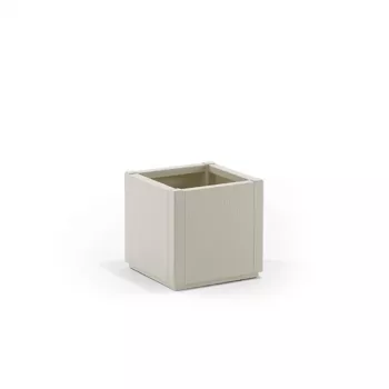 STEFANPLAST bloembak Square Ethica 36x36x35 cm wit
