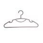 ORDINETT Daphne kunststof kledinghanger 10-pack grijsbruin 42x0,8x21 cm