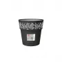 STEFANPLAST Gaia bloempot met schotel, rond, 20 cm diameter, 19 cm hoogte, 6 L, zwart