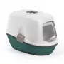 STEFANPLAST Furba Top Chic kattenbak met kap 58,5x39,4x42,7 cm wit/groen