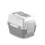 STEFANPLAST WivaCat gesloten kattentoilet 55x40x40 cm wit/grijs