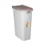 STEFANPLAST voerbewaarcontainer met wielen 40L 15kg wit/lichtgrijs