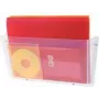 deflecto DocuPocket wand-brochurehouder, DIN A4 liggend, splintervast, glashelder kunststof, 1 stuk (63201)