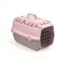 STEFANPLAST transportbox Horizon 1 met metalen deur 48x32x30cm roze/grijs