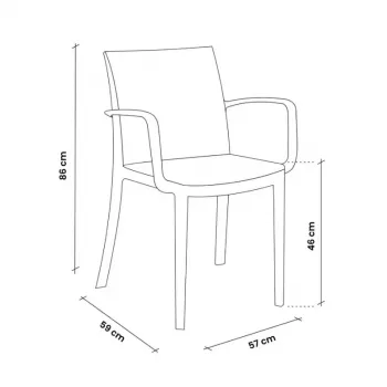 BICA tuinstoel Verona fauteuil bruin