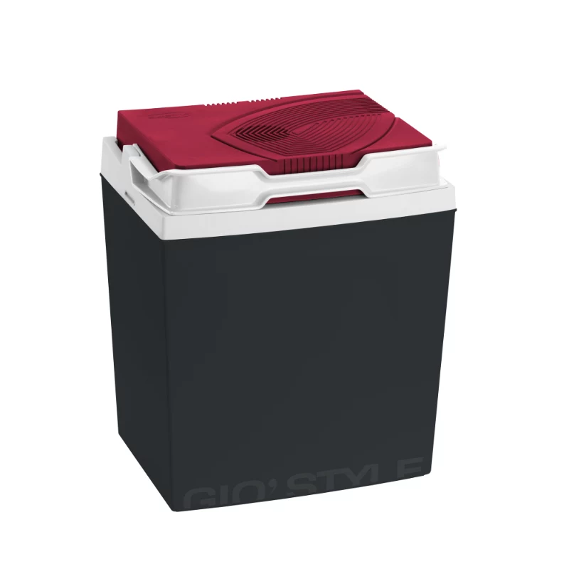 GIOSTYLE Brio 26 / 12V donkergrijs-rood/blauw elektrische koelbox