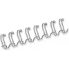 Fellowes 14 mm 34-rings zilver Twin Loop draadbindkam voor A4, 130 vel, 100-pack (54454)