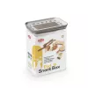 STEFANPLAST rechthoekige hermetische bak voor dierenvoer 2,2L wit/lichtgrijs