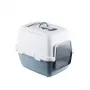 STEFANPLAST Cathy Comfort kattenbak met kap 58x45x48 cm wit/blauw