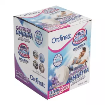 ORDINETT vochtabsorberende navultabletten 450g x 3 stuks lavendel