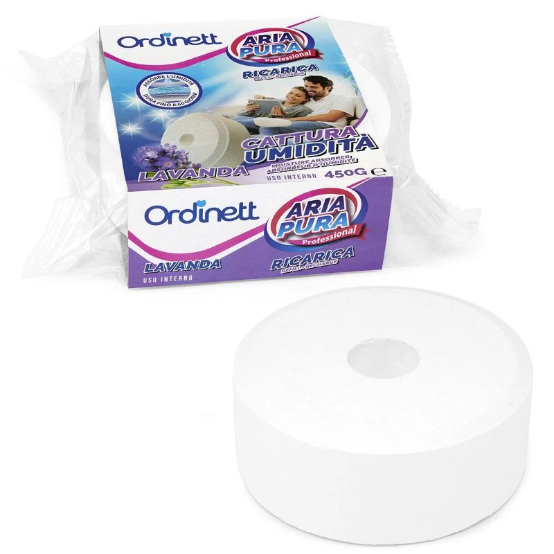 ORDINETT vochtabsorber navulpakking 450 g lavendel