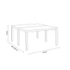 BICA Tuintafel King dubbele eettafel zwart