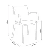 BICA Tuinstoel Verona fauteuil zwart