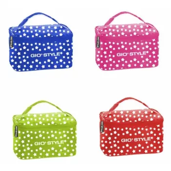 GIOSTYLE Thermo-lunchbag Stars, diverse kleuren (rood, groen, blauw, roze)