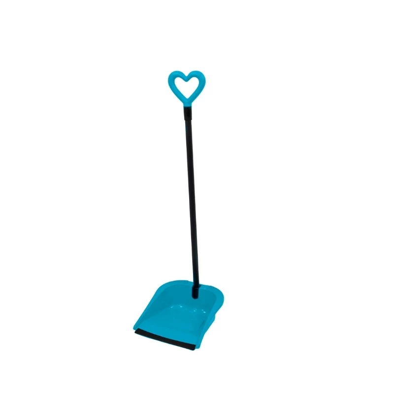 GIOSTYLE Rubber Hair Scoop Love stoffer en blik set, 24,5x27x85 cm, diverse kleuren