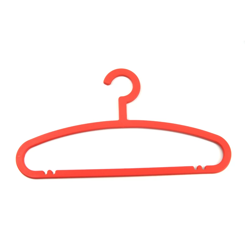 ORDINETT Basic kunststof kledinghangers 5-pack 42,5 cm diverse kleuren
