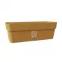 STEFANPLAST Ethica bloembak met schotel 30x13x12 cm mosterdgeel