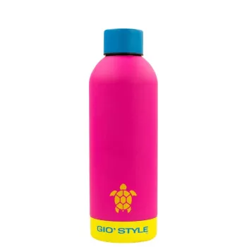 GIOSTYLE Fluo drinkfles 0,5L assorti roze/geel/groen/blauw