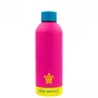 GIOSTYLE Fluo drinkfles 0,5L assorti roze/geel/groen/blauw