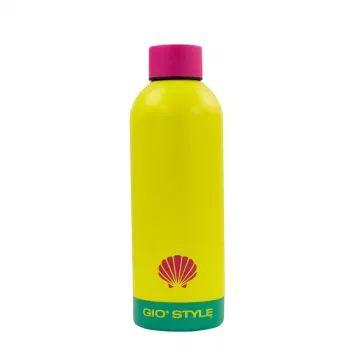 GIOSTYLE Fluo drinkfles 0,5L assorti roze/geel/groen/blauw