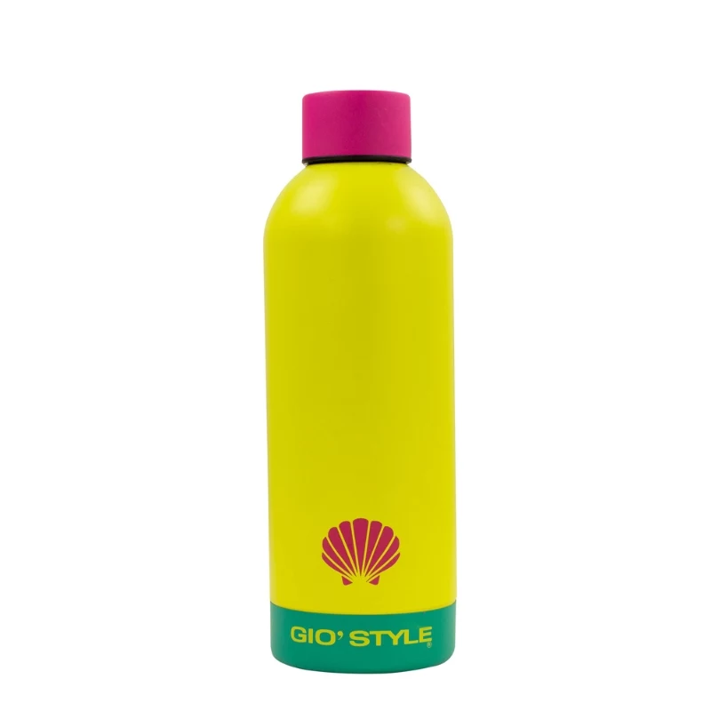 GIOSTYLE Fluo drinkfles 0,5L assorti roze/geel/groen/blauw