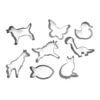 GUARDINI peperkoek- en koekjesuitsteekvormpjes set 8 stuks dieren
