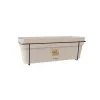 STEFANPLAST balkonset met automatisch bewateringssysteem en metalen houder 50x18x17 cm wit
