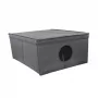 ORDINETT opvouwbare box M maat 48x36x19 cm grijs