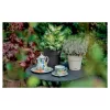 STEFANPLAST Ethica ronde bloempot met schotel, bruin, 40x39 cm, 25 L