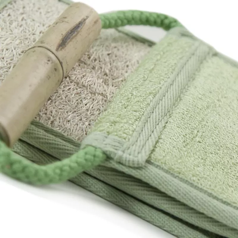 MARTINI SPA luffa- en bamboestroken Bamboe – natuurlijke peeling-badstrook met dubbelzijdige textuur