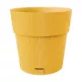 STEFANPLAST Ethica bloempot met schotel Ø40x39cm mosterdgeel
