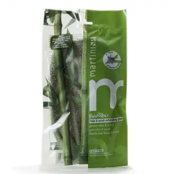 MARTINI SPA bamboe peeling-handschoen voor ontspanning en peeling