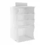 ORDINETT hangorganizer met 4 vakken 30x30x50cm katoen
