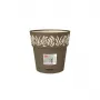 STEFANPLAST Gaia bloempot met schotel Ø20x19cm bruin
