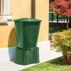 STEFANPLAST regenton 210L met deksel en kraan Ø76,5x84cm groen