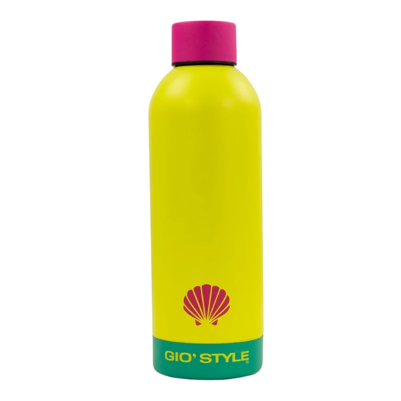 GIOSTYLE Fluo drinkfles 0,75L assorti roze/geel/groen/blauw