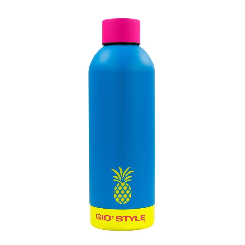 GIOSTYLE Fluo drinkfles 0,75L assorti roze/geel/groen/blauw