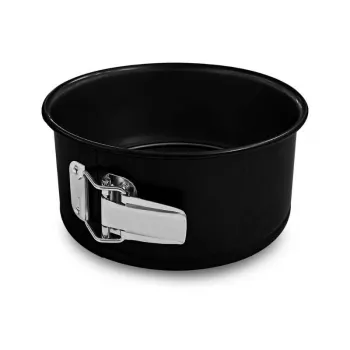 Guardini Gardenia springvorm met hoge bodem, 20 cm diameter, 8,5 cm hoogte, koolstofstaal, antiaanbaklaag, zwart