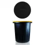 GIOSTYLE Eco Solution 16L afvalemmer donkergrijs/geel
