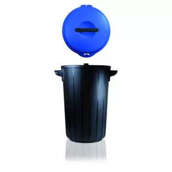 GIOSTYLE Eco Solution 35L afvalemmer donkergrijs/blauw 42,5x37,5x54cm