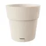 STEFANPLAST Ethica bloempot met schotel Ø40x39cm wit