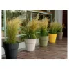 STEFANPLAST Ethica bloempot met schotel Ø40x39cm wit