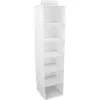 ORDINETT hangorganizer met 6 legplanken 30x30x120cm katoen grijs