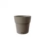 STEFANPLAST Ethica bloempot met schotel Ø20x19cm bruin