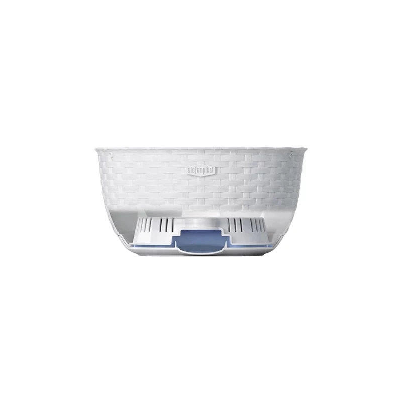 STEFANPLAST hangbloempot Natural Ø30x14,5cm wit
