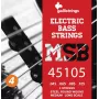Galli MSB-45~105 S snaren voor 4-snarige elektrische basgitaar, vernikkeld staal, roundwound, .045-.105