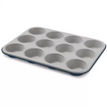 GUARDINI XBake 12-vormige muffinbakvorm 27 x 35 x 3 cm antraciet antiaanbaklaag
